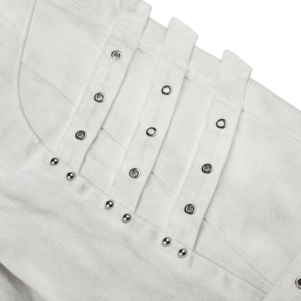 Subculture Strap Design Vibe Dark Micro Flare Denim Jeans