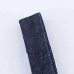 Falda vaquera con bordado de perlas y lavado vintage