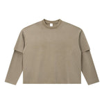 Vintage Snow‑Washed Relaxed Long Sleeve T‑Shirt