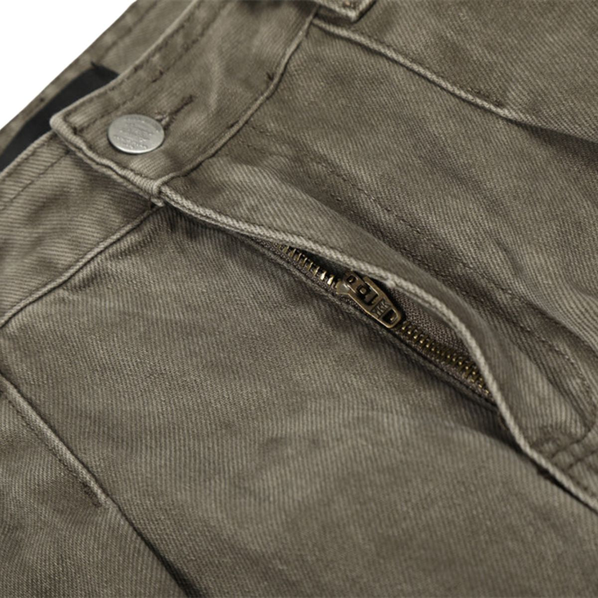 Men's Washed Punk Pleated Loose-Fit Casual Wide-Leg Denim Pants