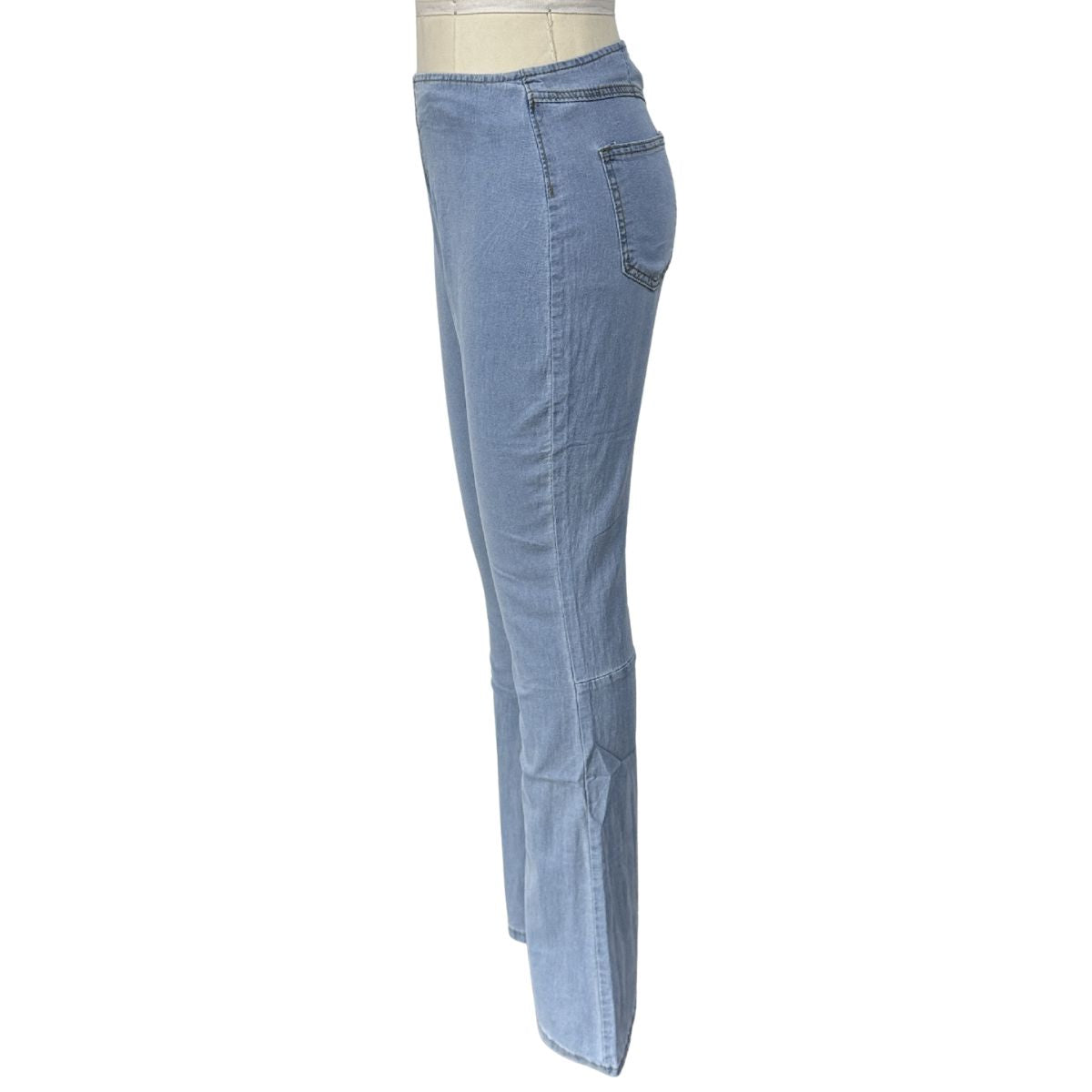 Mid Rise Tummy Control Stretch Flare Casual Jeans