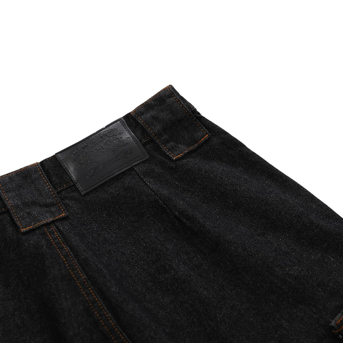 Raw Indigo Multi-Pocket Layered Denim Bermuda Shorts
