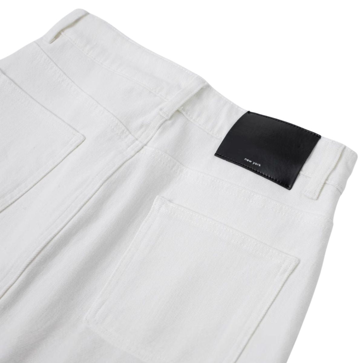 Women's White Denim Mini Skirt