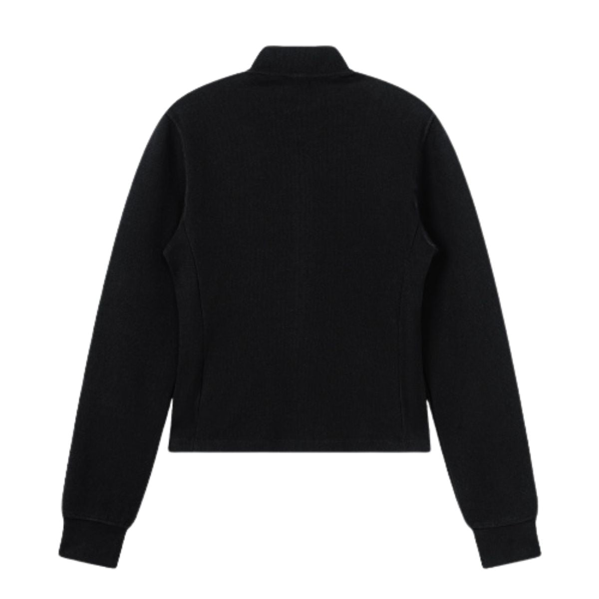 Soft and cozy knitted turtleneck slip sleeves fitted waist short women's jacket