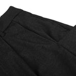 Draped Wide Leg Summer Suit Trousers with Deconstructed Panels