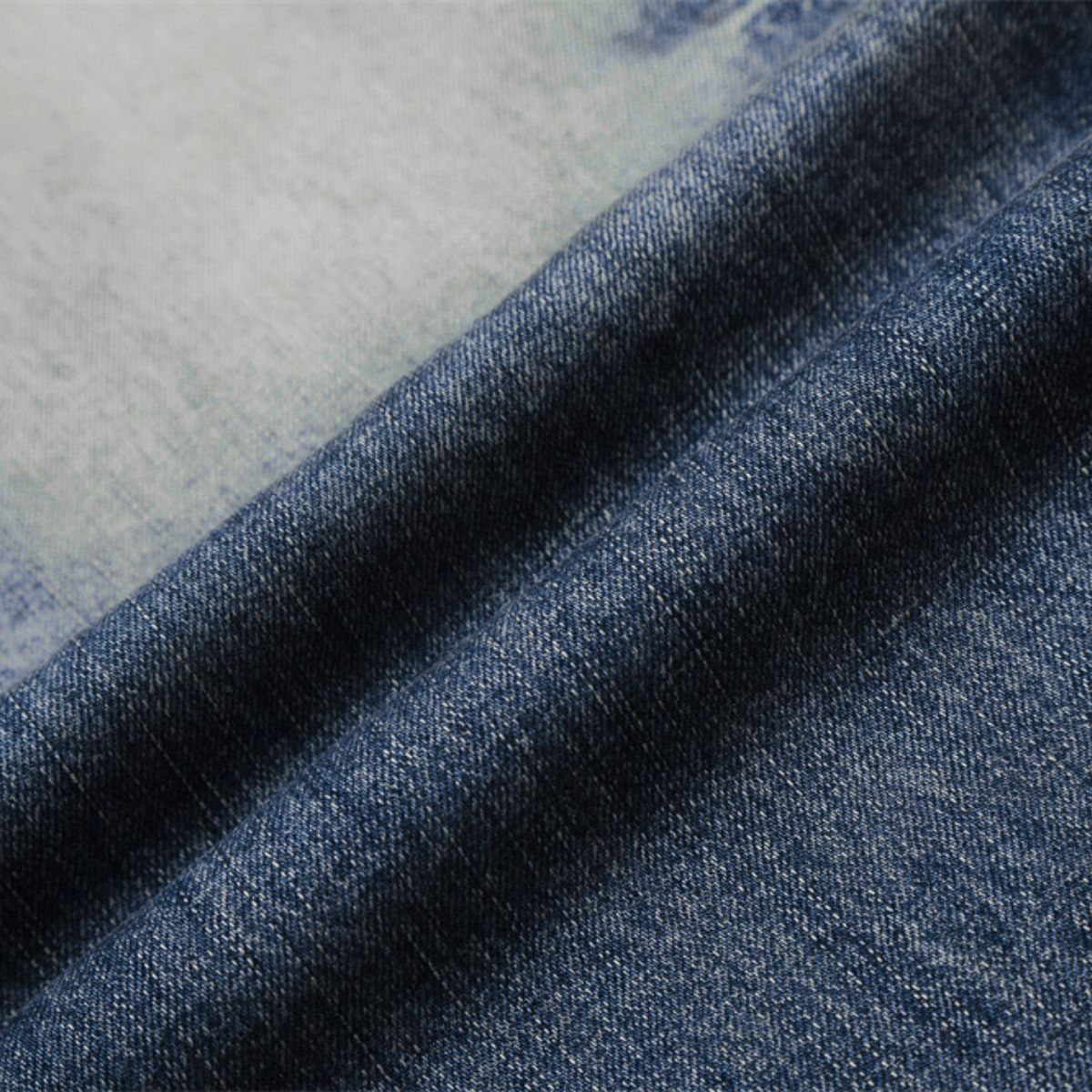 Men's Punk Washed Loose Straight Denim Pants Vintage Casual