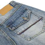 Constructed Decorative Pocket Relaxed Fit Jeans