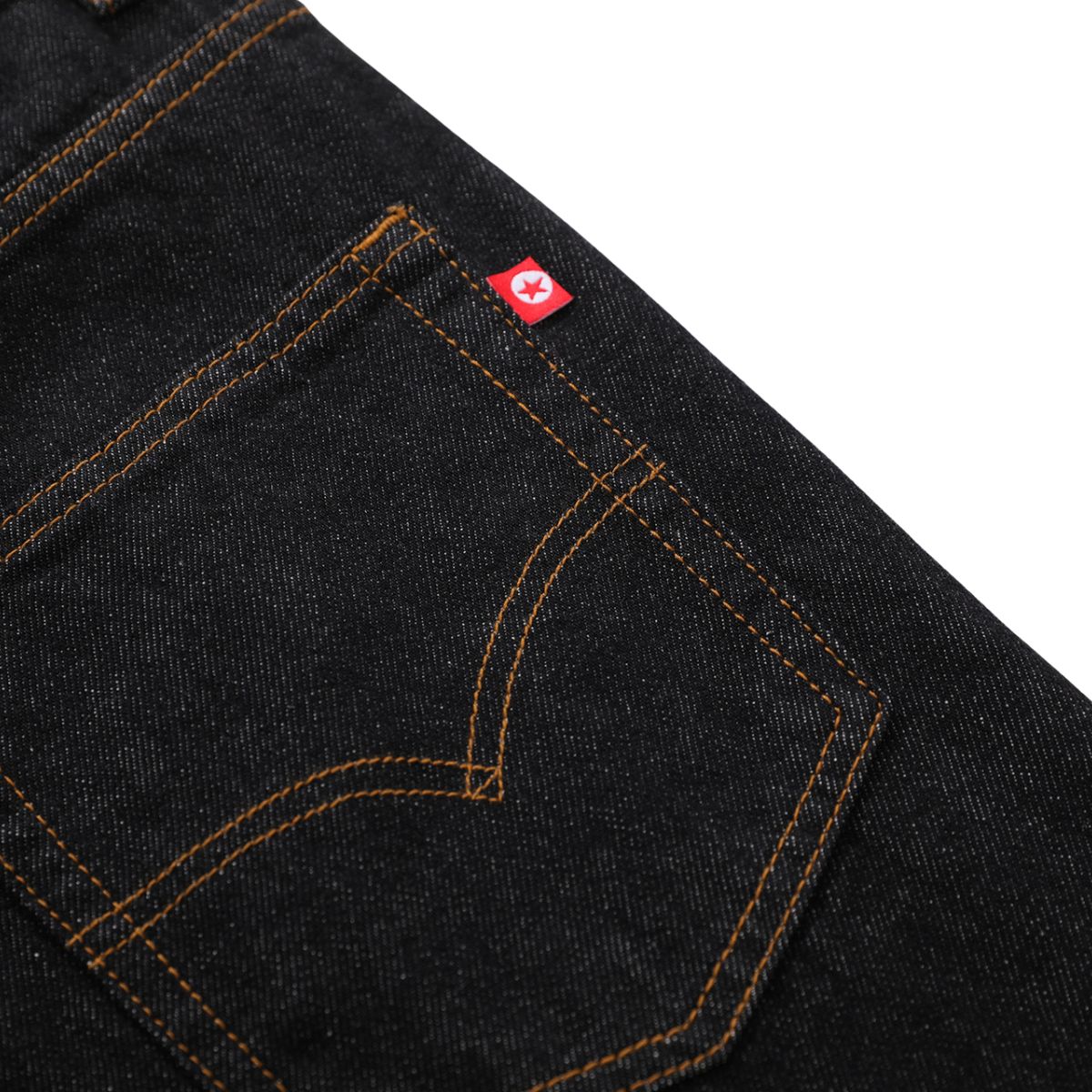 Raw Denim Metal Detail Flare Jeans