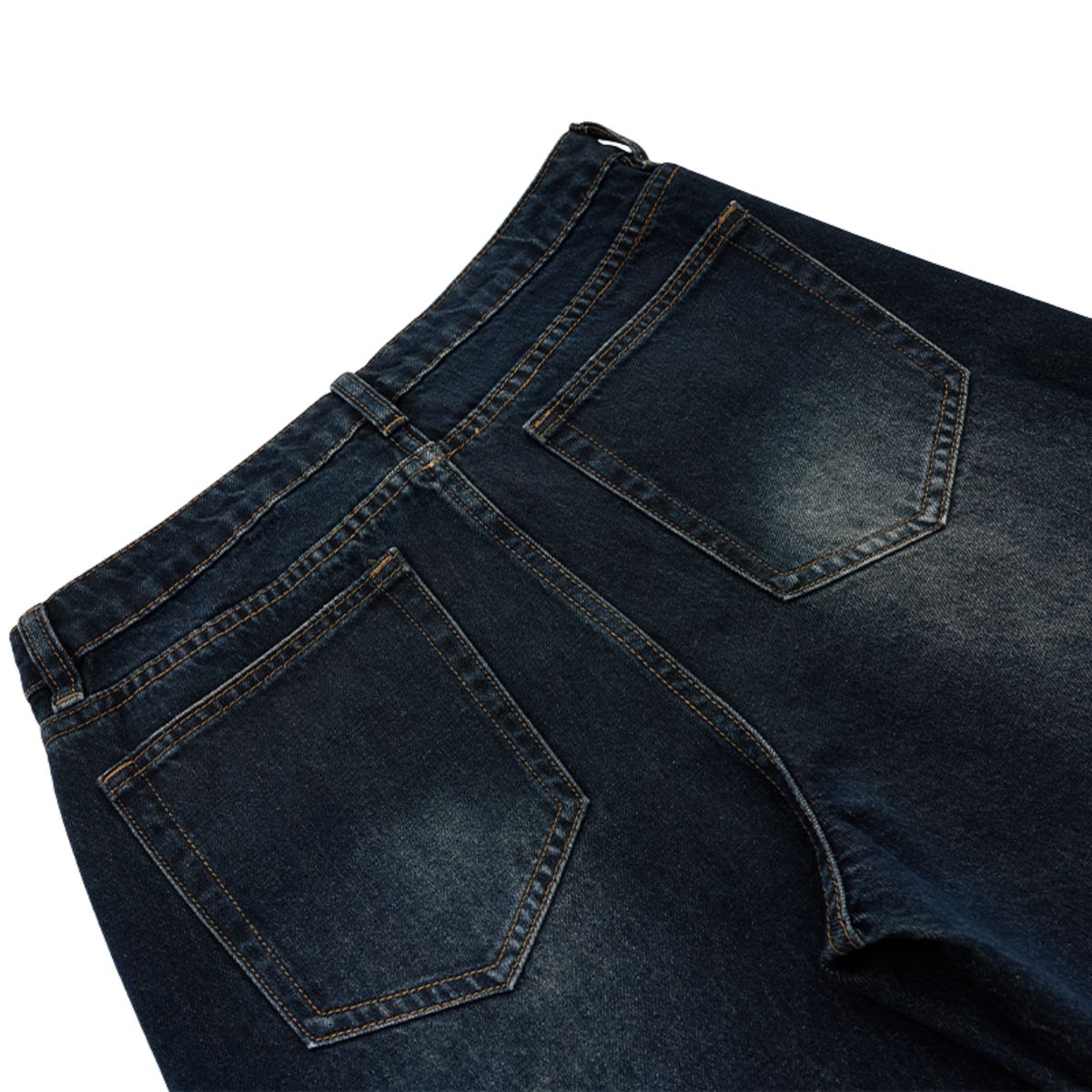 Vintage Studded Wide Leg Jeans
