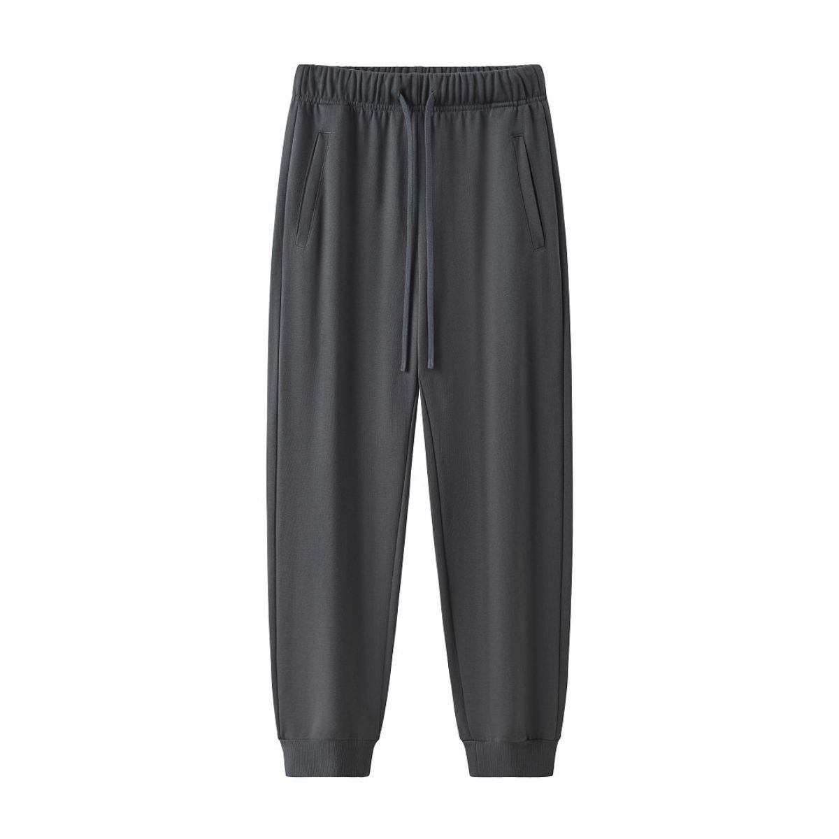 French Terry Drawstring Street Jogger Ribbed Cuff Pants