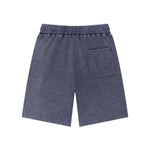 Bermudas con lavado vintage y salpicaduras de tinta