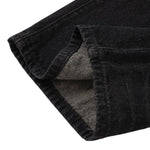 Vintage Washed Black Whiskered Wide Leg Jeans
