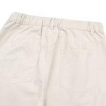 Pantalones de algodón con pierna ancha y color liso