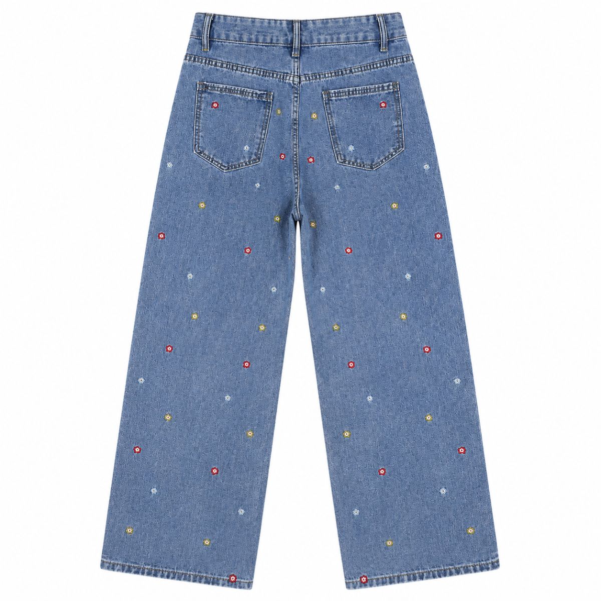 Vintage Rhinestone Straight Leg Jeans