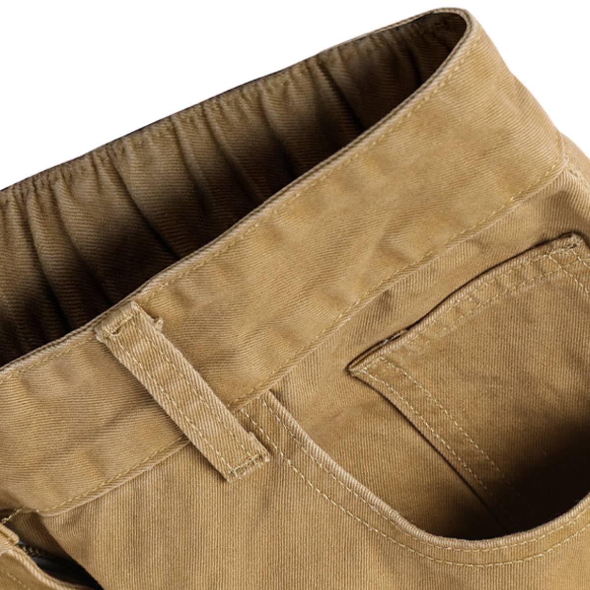 Deconstructed Washed Solid Pleated Panel Multi-Pocket Cargo Pants