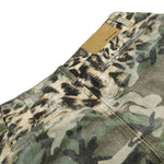 Camo Leopard Print Multi-Pocket Cargo Bermuda Shorts