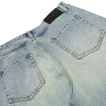 Men's Heavy-Washed Punk Loose Wide-Leg Straight Jeans