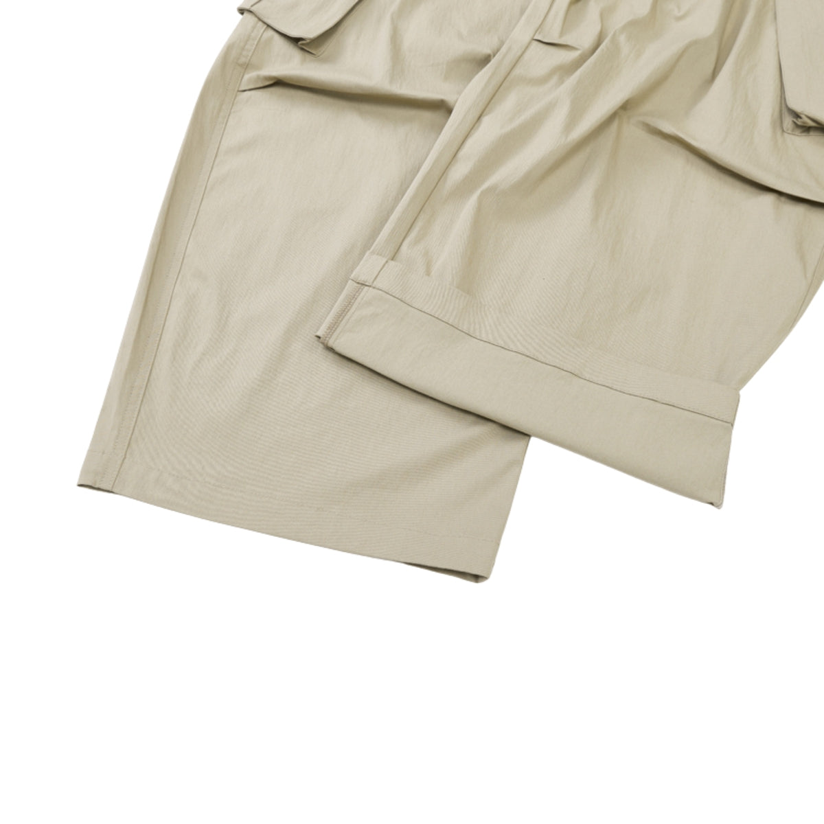 Loose Fit Curved Parachute Pants