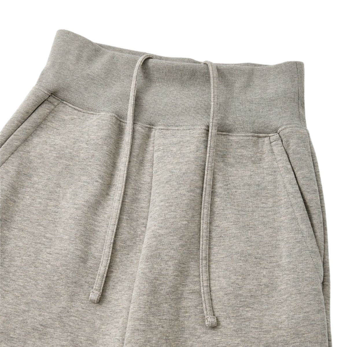 Quiet‑Luxury Old Money Heather Ribbed Waist‑Tapered Trousers