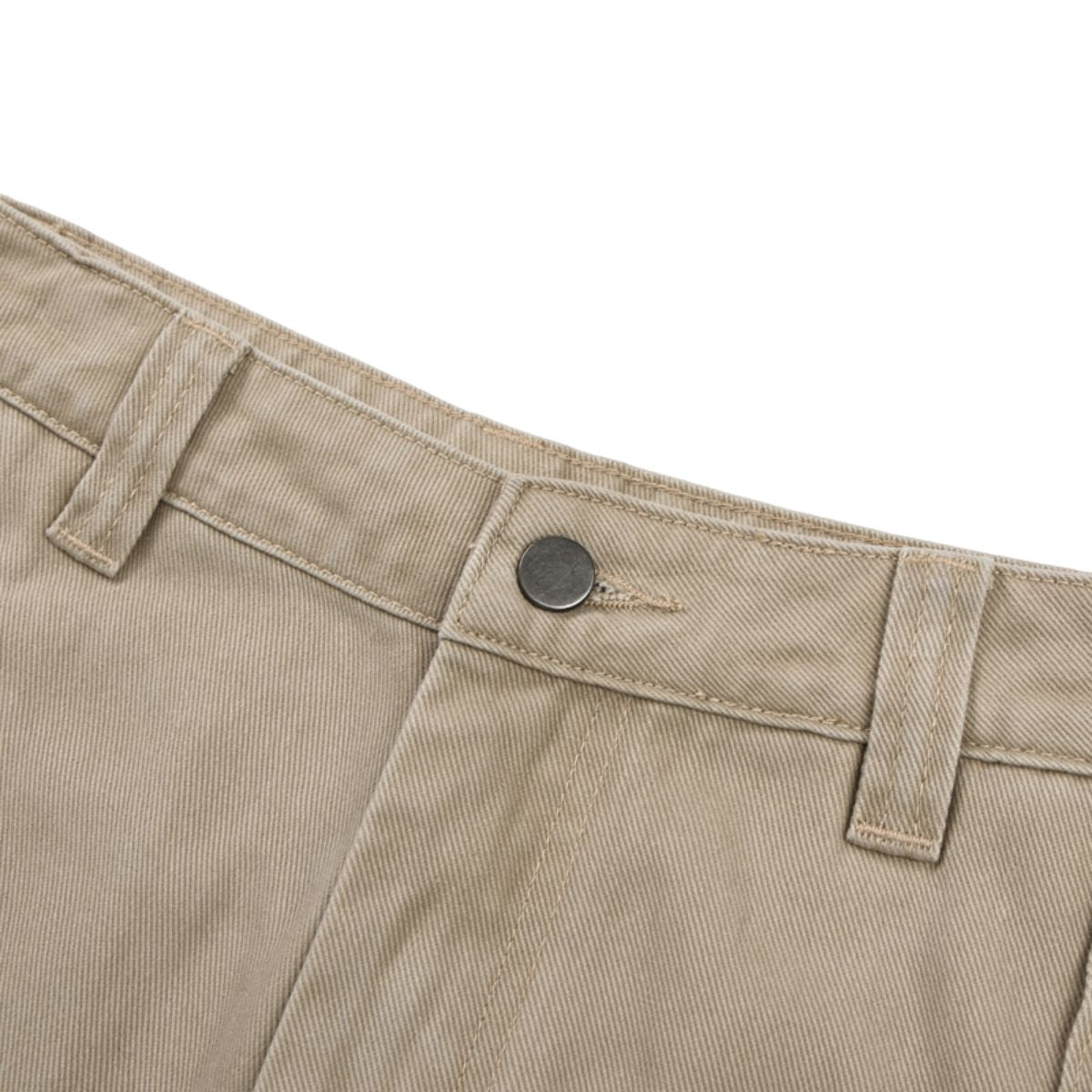 Seam‑Detail Wide‑Leg Twill Pants