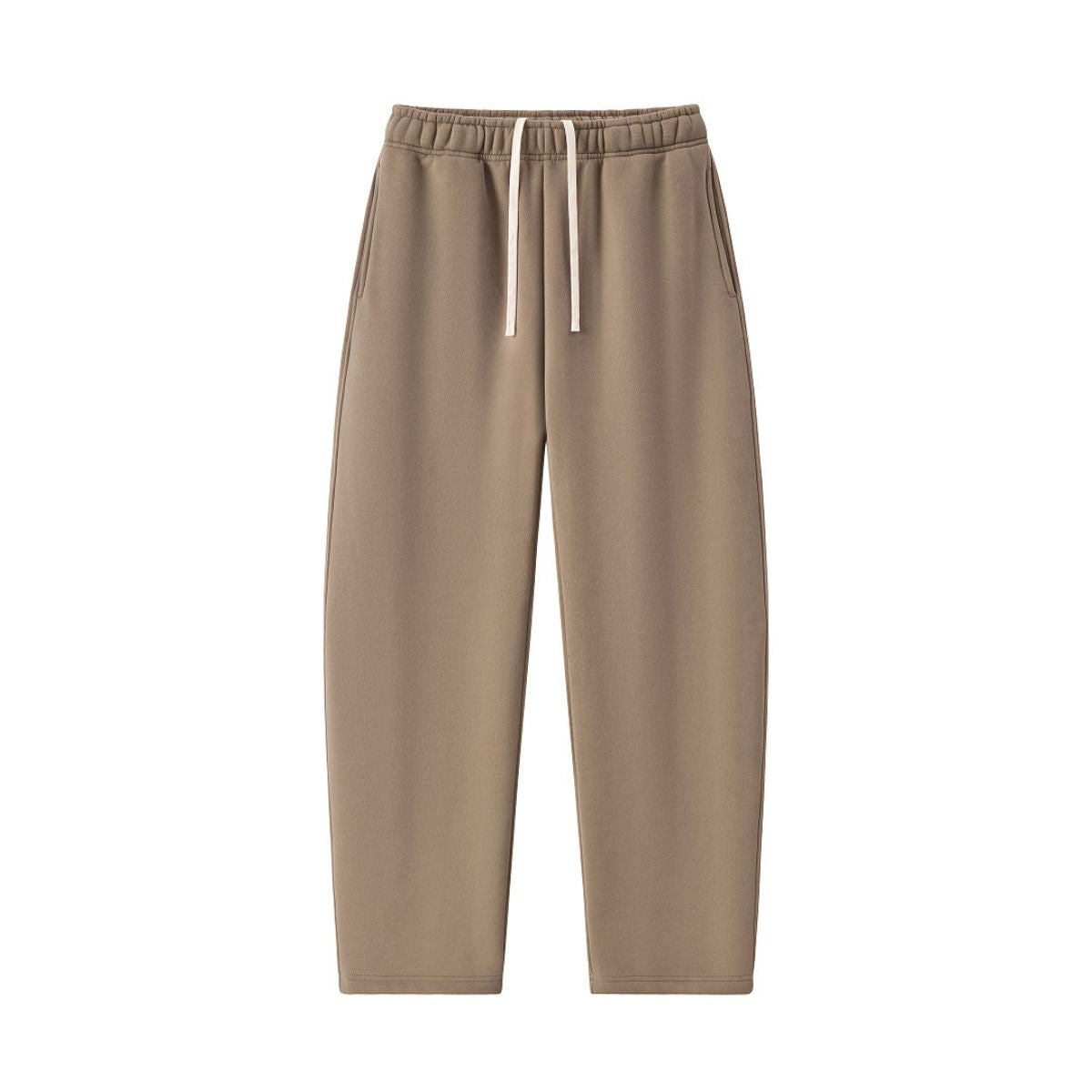 Old‑Money Thick Warm Drawstring Scimitar Wide‑Leg Pants