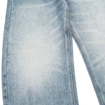 Vintage Whiskered Gradient Washed High Waist Barrel Wide Leg Denim Jeans