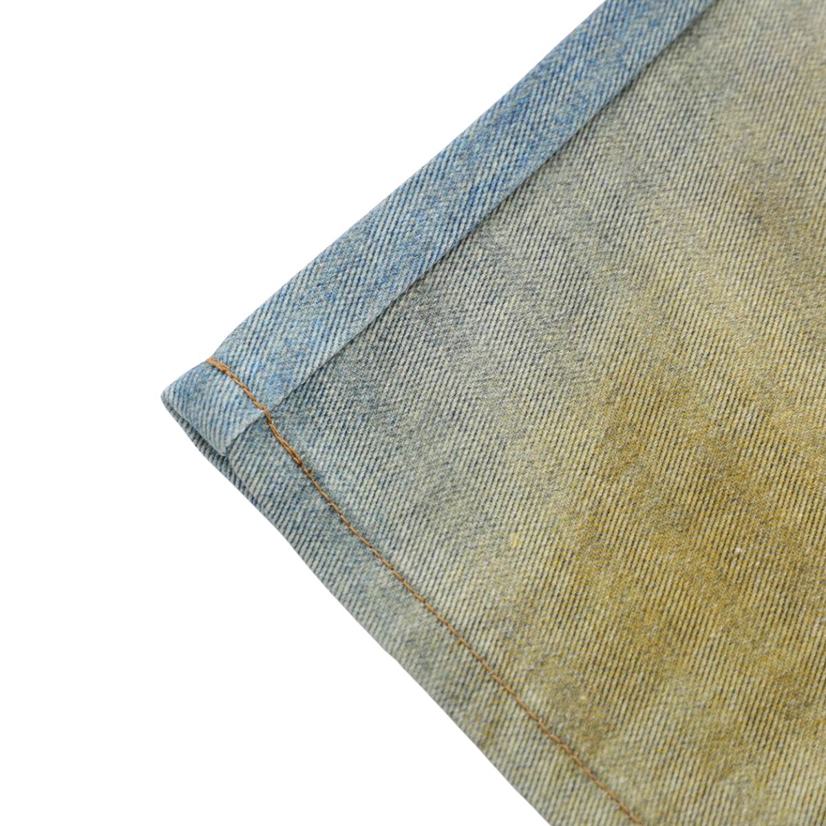 Streetwear Washed Distressed Straight Leg Jeans