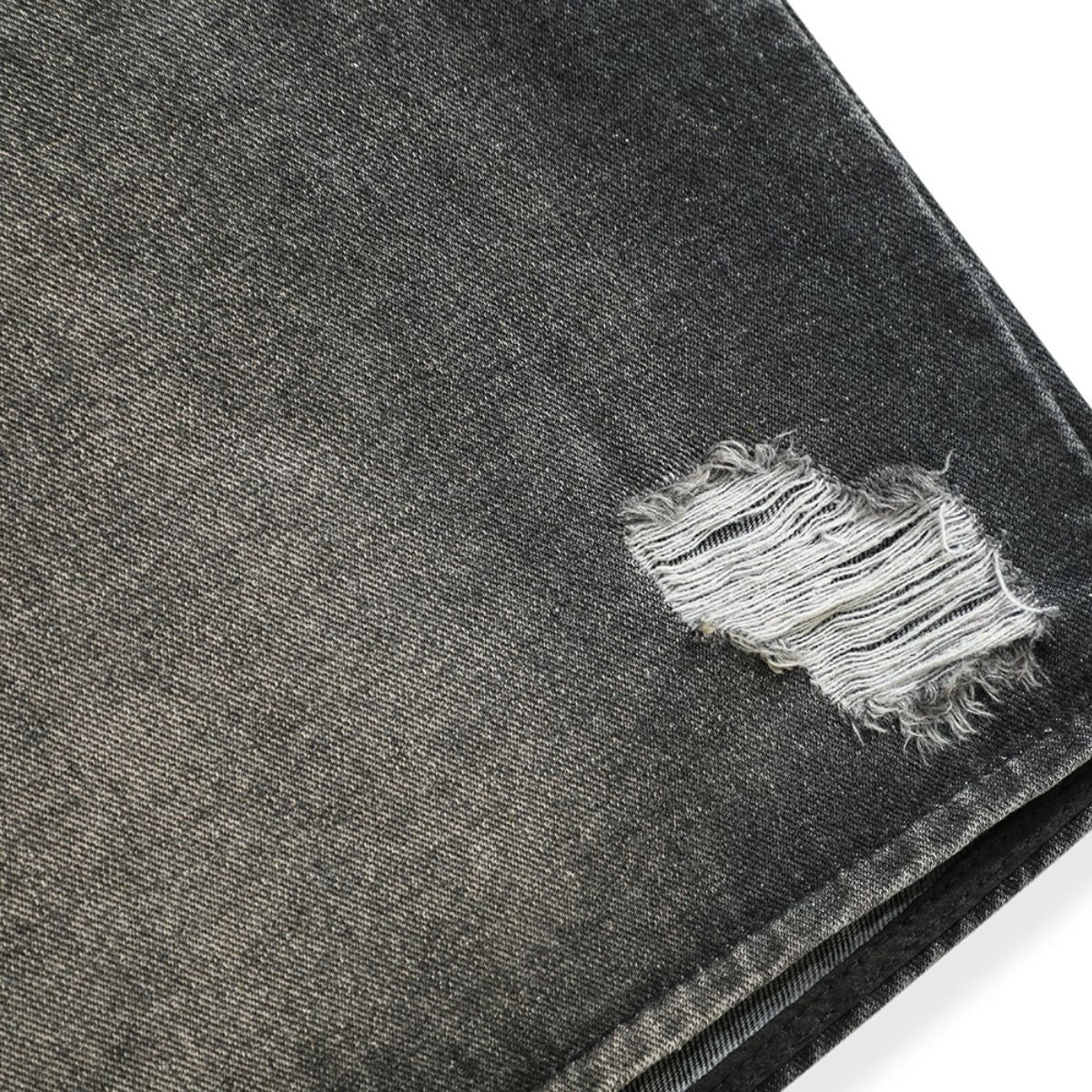 Vintage Wash Denim Ripped Vest