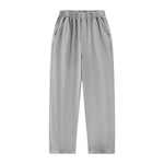 Loose Draped Wide‑Leg Washed Distressed Casual Pants
