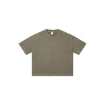 Camiseta destructiva de peso pesado con borde crudo de 10 oz