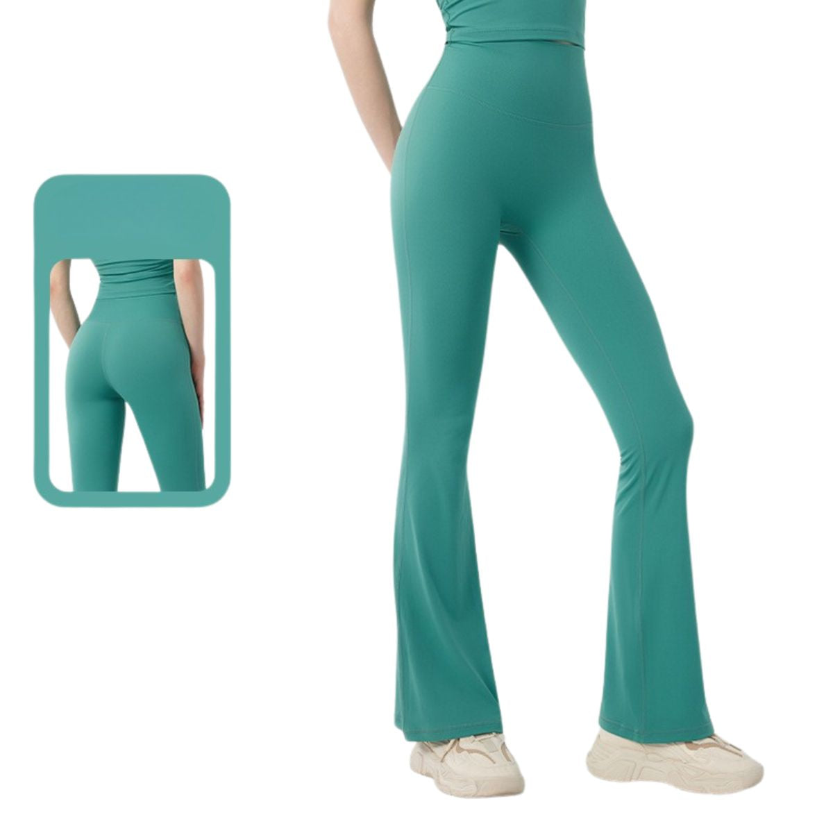 Buttery-Soft Flare Leggings for Women Tummy Control Workout Pants