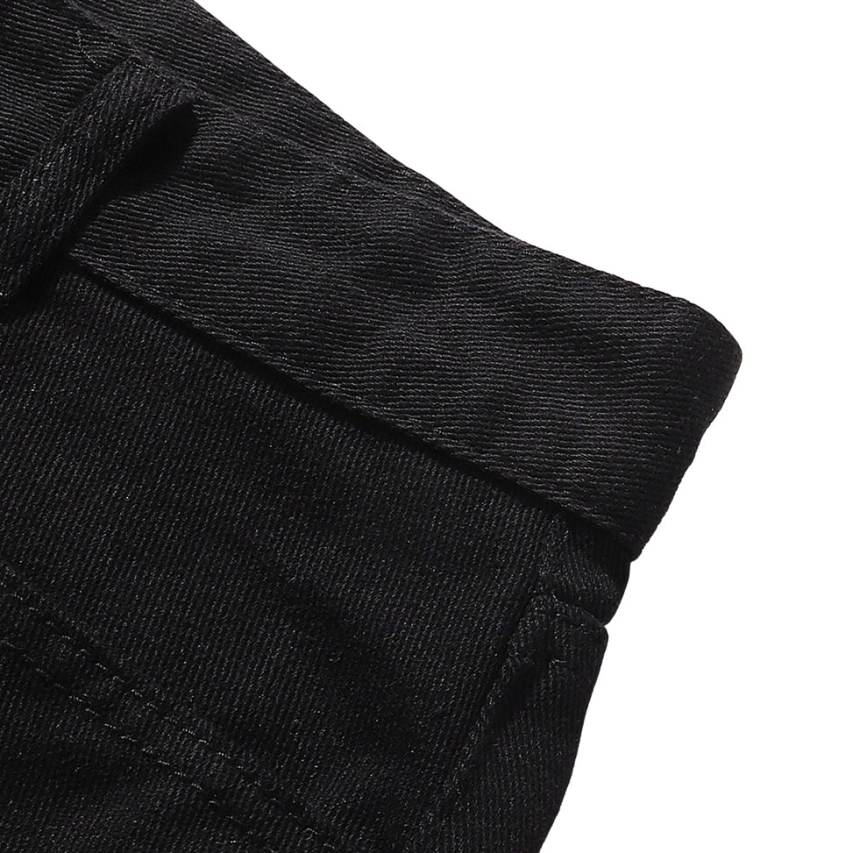 Bermudas con lavado vintage y salpicaduras de tinta