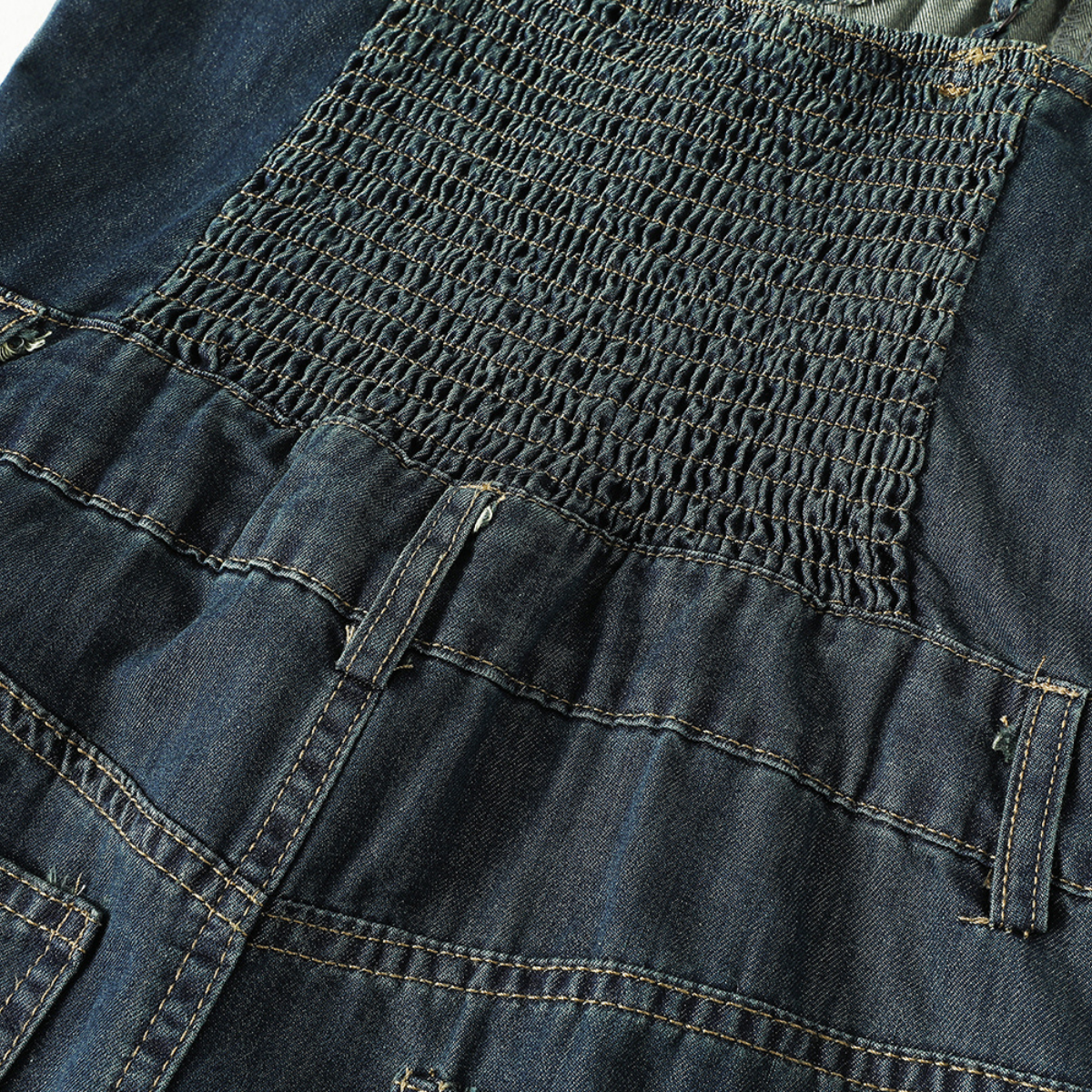 Sweetheart-Neck Strappy Denim Maxi Dress