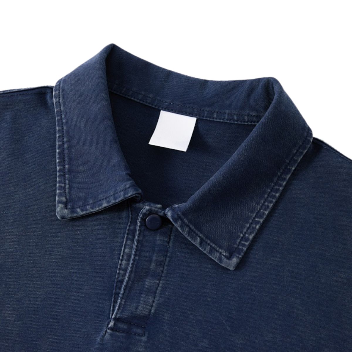 Vintage Polo Collar Loose Casual Short Sleeve T‑Shirt