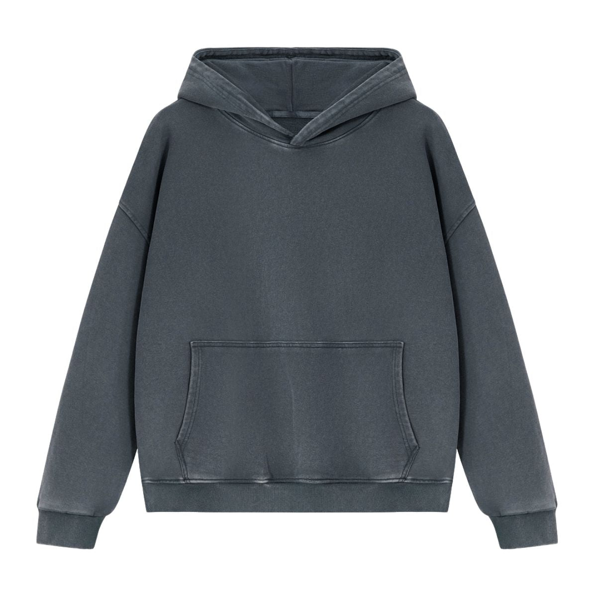Cotton Heavyweight Washed Distressed Terry Hoodie