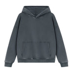 Cotton Heavyweight Washed Distressed Terry Hoodie