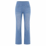 Vintage Washed High Waist Straight Leg Jeans