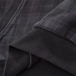 Plaid Collegiate Hoodie French Terry Sweatshirt