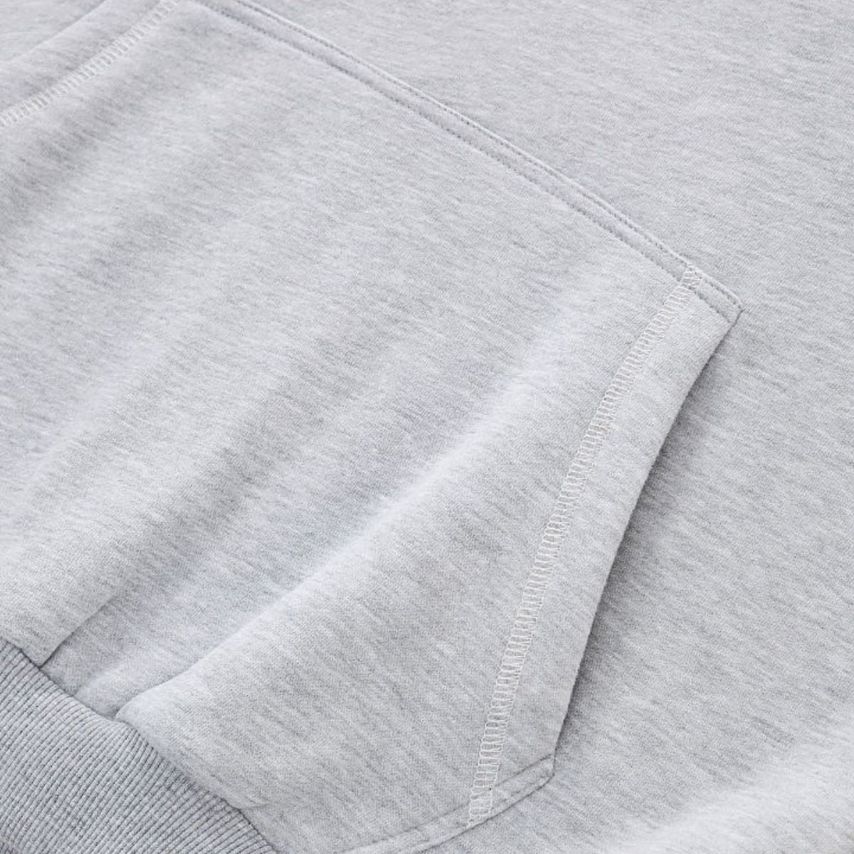 Boxy Flatlock Stitch Fleece Lined Hoodie