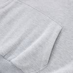 Boxy Flatlock Stitch Fleece Lined Hoodie