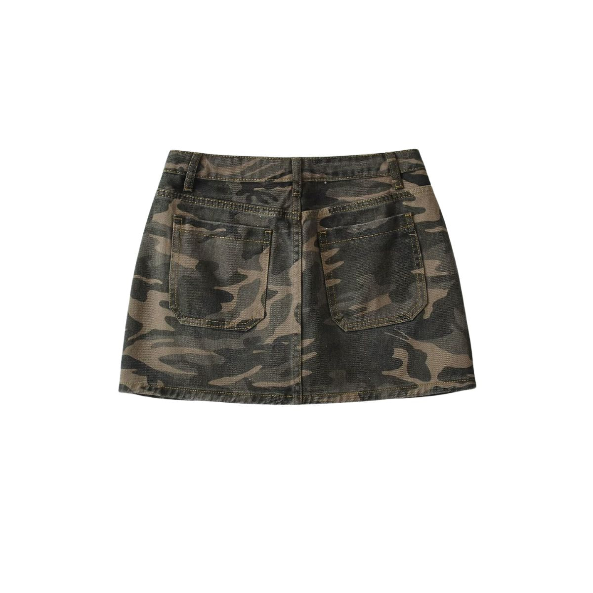 Women's Camouflage Denim Mini Skirt