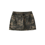 Women's Camouflage Denim Mini Skirt