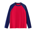 Relaxed Contrasting Colors Raglan Long Sleeve Top 270gsm