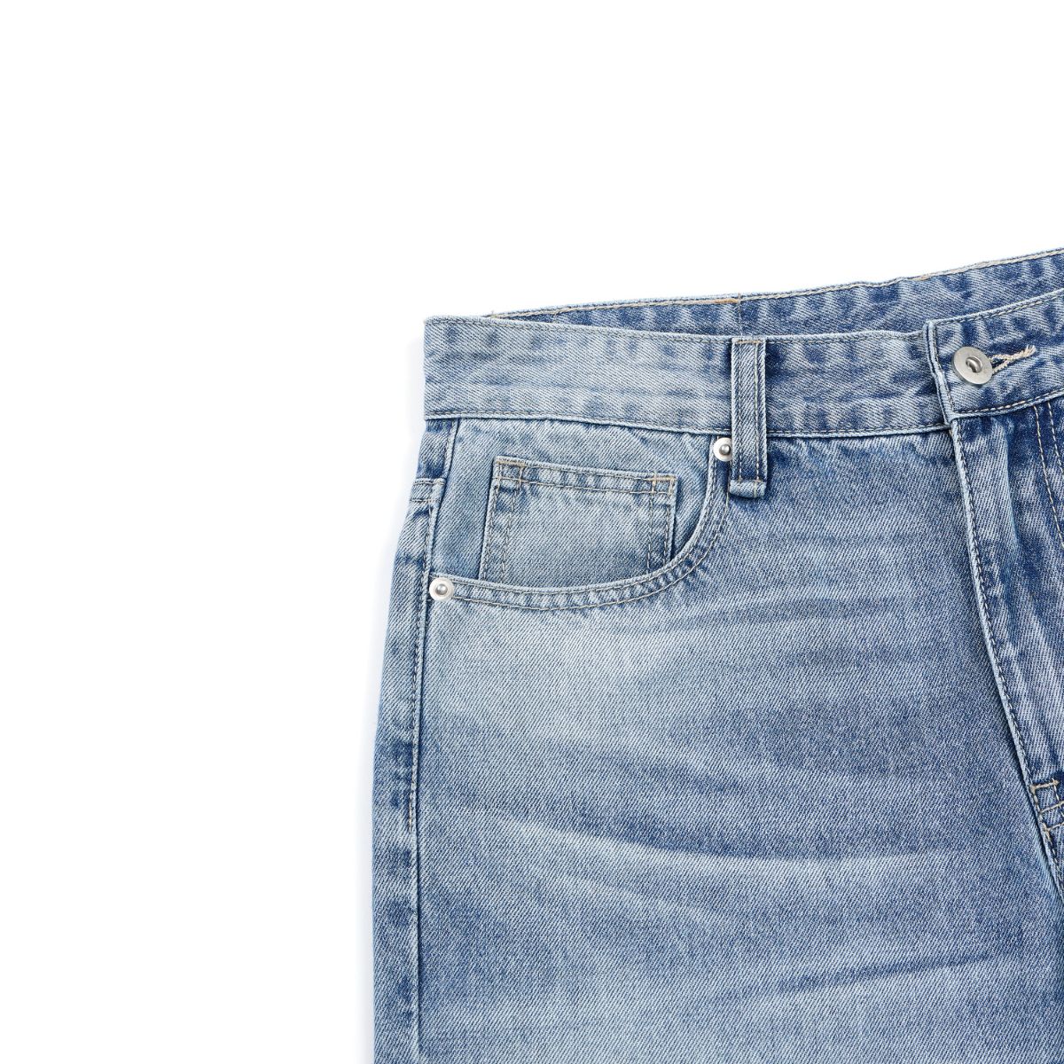 Whiskering Process Vintage Denim