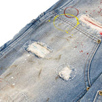 Pantalones vaqueros holgados con estampado de serpiente