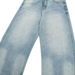 Vintage Light Blue Baggy Wide‑Leg Jeans