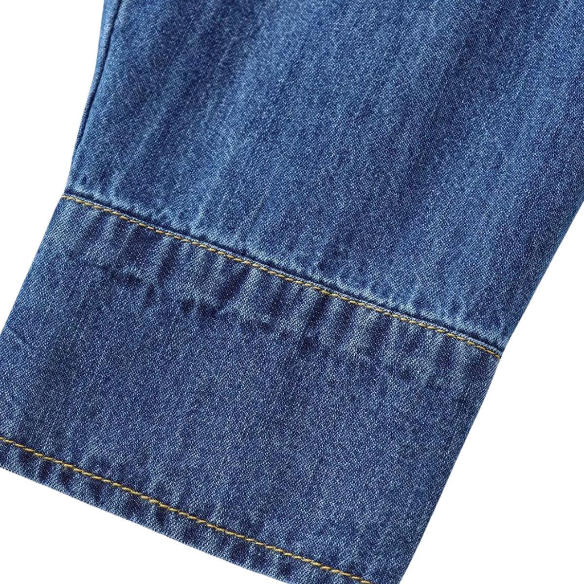 Women's Loose Casual Denim Shirt Peter Pan collar