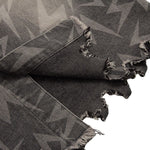 Loose Lighting Pattern Hip-hop Designer Denim Jacket