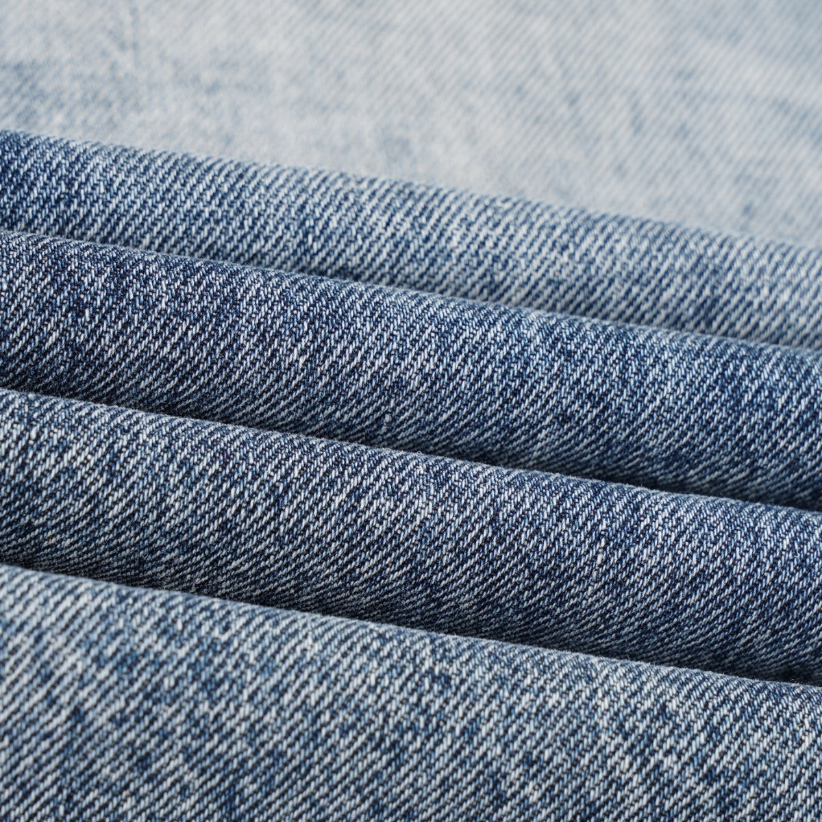 Vintage Washed Crease Effect Wide Leg Baggy Denim Jeans