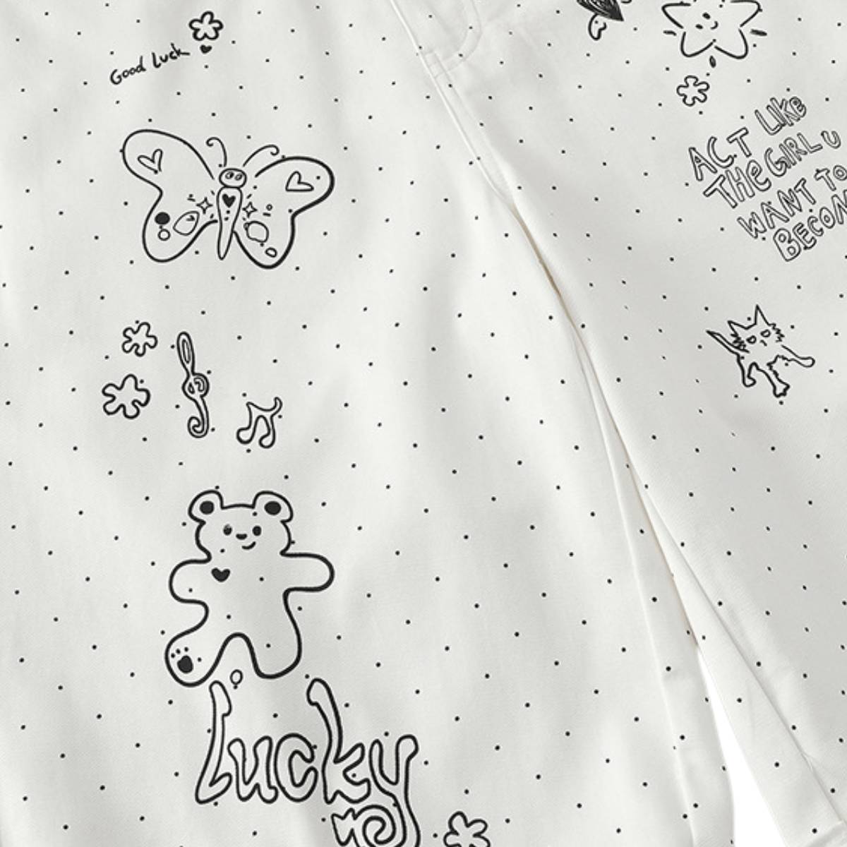 Street Graffiti Cartoon Baggy Jeans